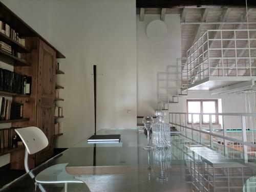 Knihovna v bed and breakfast