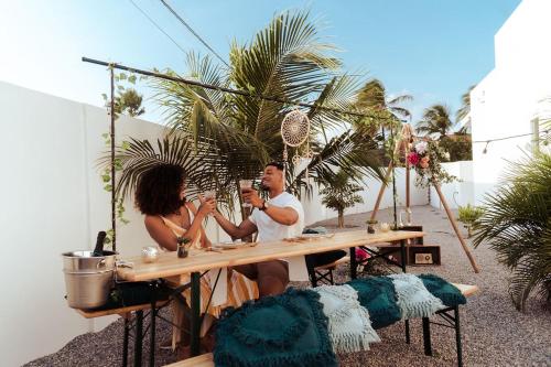 Tetamu yang menginap di The Palm Leaf Apartments