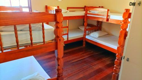 เตียงสองชั้นในห้องที่ Varandas do Arraial- Hostel