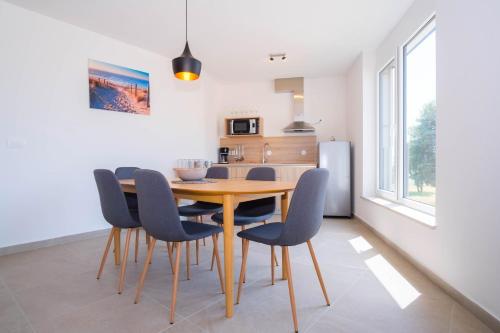 Una cocina o cocineta en The Blueview Appartements Novigrad