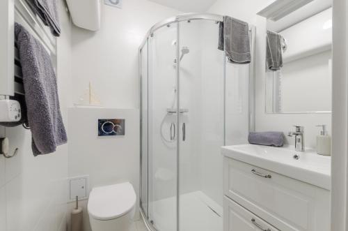 Koupelna v ubytování NADMORSKI KLIF