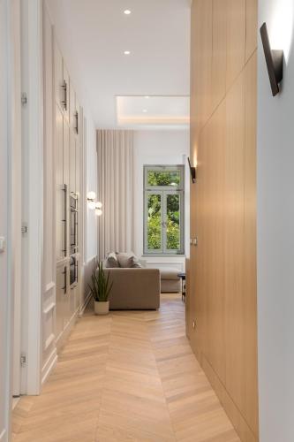 Χώρος καθιστικού στο Plaza Apartments
