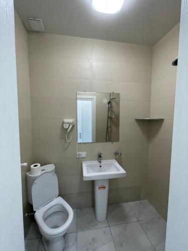 Koupelna v ubytování Eco House