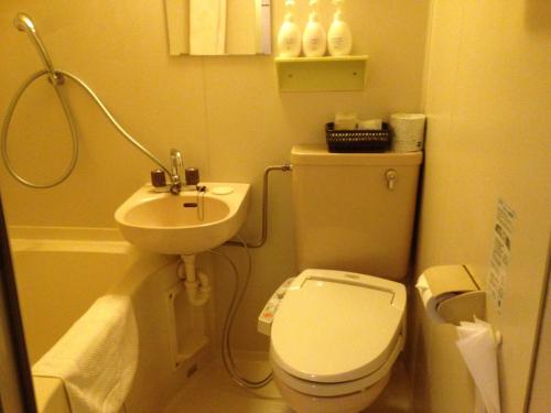 Nagano Plaza Hotel tesisinde bir banyo