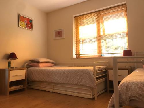 Ένα ή περισσότερα κρεβάτια σε δωμάτιο στο Pigeon Brae pet friendly accommodation Enniskillen