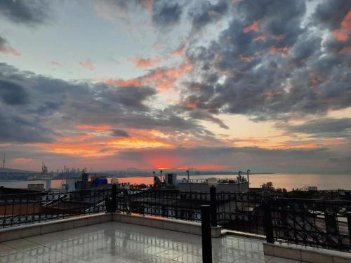 a view of a cloudy sky at sunset at Big Apple Hotel in Istanbul