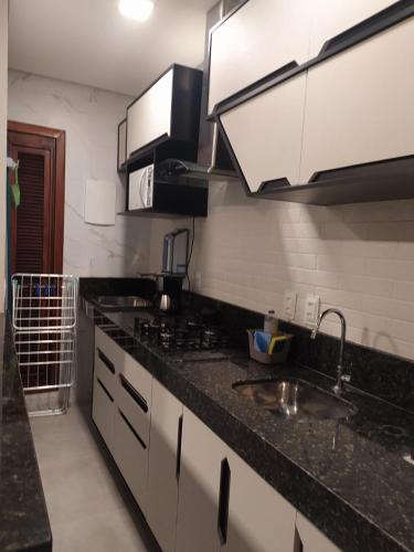 Dapur atau dapur kecil di Terraço Flecheiras