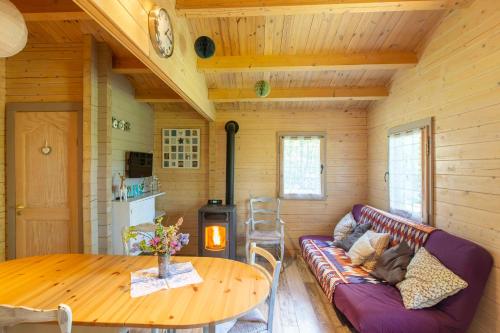 Televisyen dan/atau pusat hiburan di Chalets du Bois de Vache