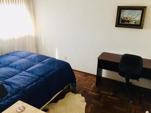 Katil atau katil-katil dalam bilik di Penthouse Duplex en Pocitos
