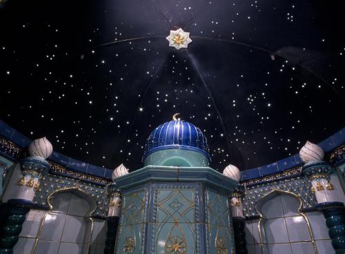 a building with a blue dome and a star at Savoy Hotel in Cologne