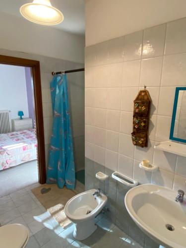 Koupelna v ubytování Casa Gessica