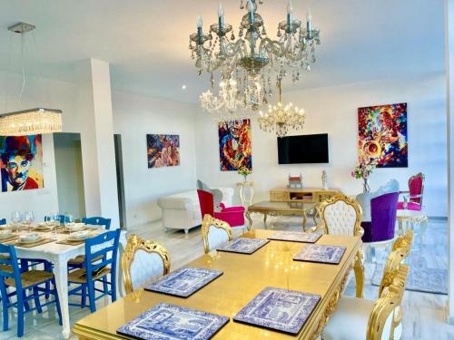 TV a/nebo společenská místnost v ubytování Apartamento María Pita