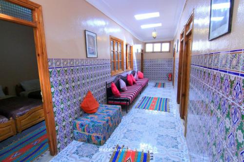 Ruang duduk di Hotel Aremd - Aroumd Imlil route du Toubkal