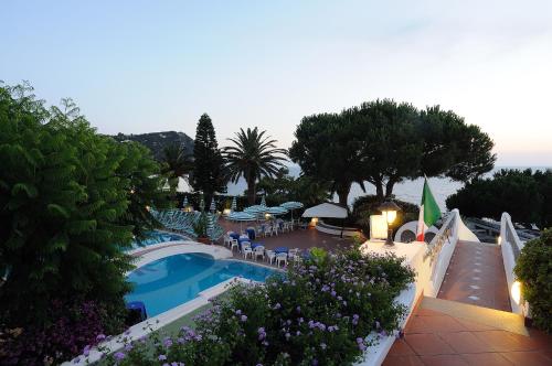 a view of a resort with a swimming pool at Hotel Terme Villa Teresa in Ischia
