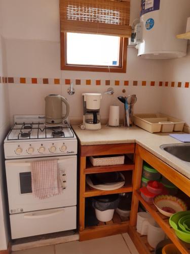 Dapur atau dapur kecil di Cabañas Casazul