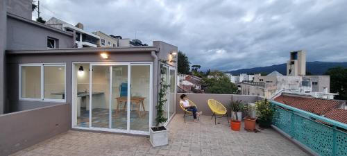 Nespecifikovaný výhled na hory nebo výhled na hory při pohledu z apartmánu