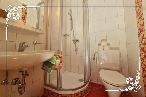 Koupelna v ubytování Haus Bartlmä