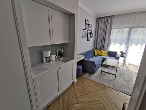 Kuchyňa alebo kuchynka v ubytovaní Apartament Międzyzdroje 006 w Maritime Residence