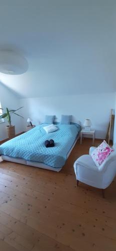 Ένα ή περισσότερα κρεβάτια σε δωμάτιο στο Casa Mediterrana II