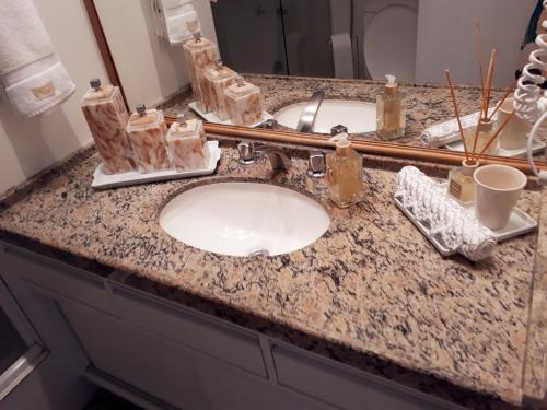 Koupelna v ubytování Marbella Apart Hotel