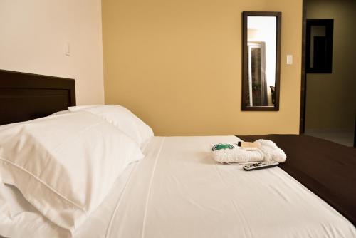 Krevet ili kreveti u jedinici u okviru objekta Hotel Patio Bonito