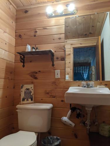 Ein Badezimmer in der Unterkunft Adirondack Diamond Point Lodge