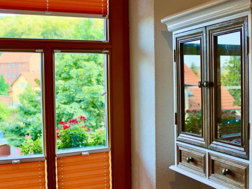 Balkoni atau teres di Pension Kurhausblick