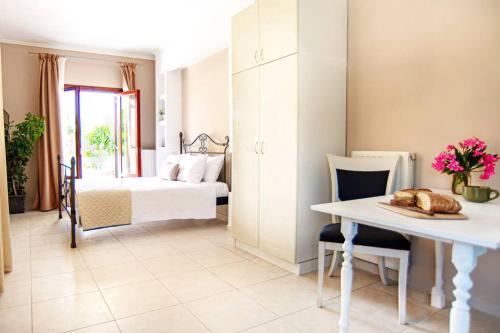 Ένα ή περισσότερα κρεβάτια σε δωμάτιο στο La MAISON di Angelo STUDIO