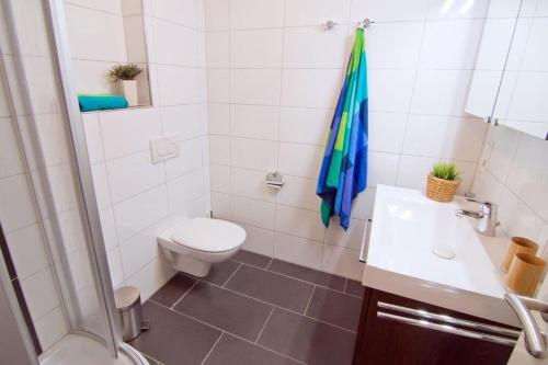 Koupelna v ubytování Ferienwohnung-Auszeit