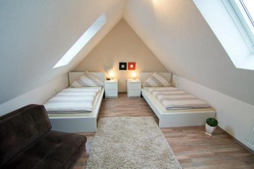 Postel nebo postele na pokoji v ubytování Ferienwohnung-Auszeit