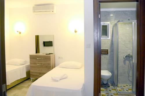 Koupelna v ubytování Gumbet Hotel