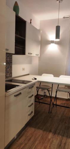 Una cocina o cocineta en Domatia