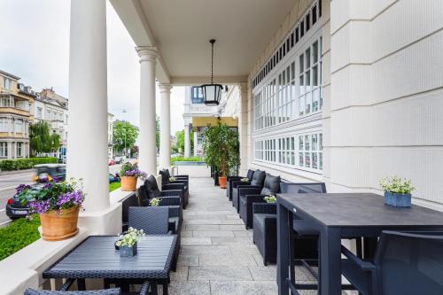 Balkoni atau teres di Star-Apart Hansa Hotel