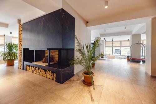 TV a/nebo společenská místnost v ubytování Crystal Hotel & SPA