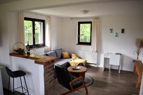 Posezení v ubytování House Narta - Rastoke