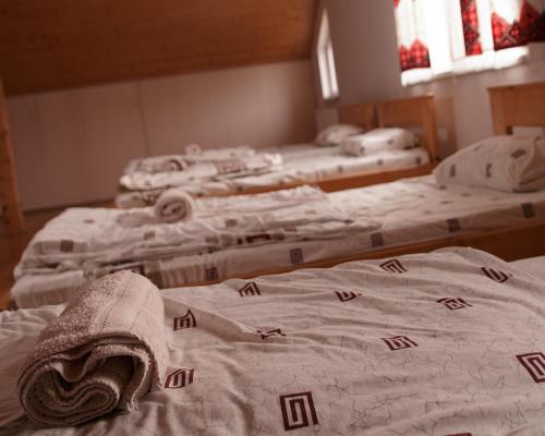 Una cama o camas en una habitación de U Dvori