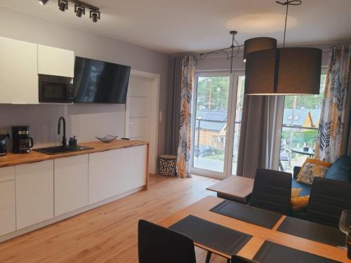 Kuchyň nebo kuchyňský kout v ubytování Baltic Apartament A26