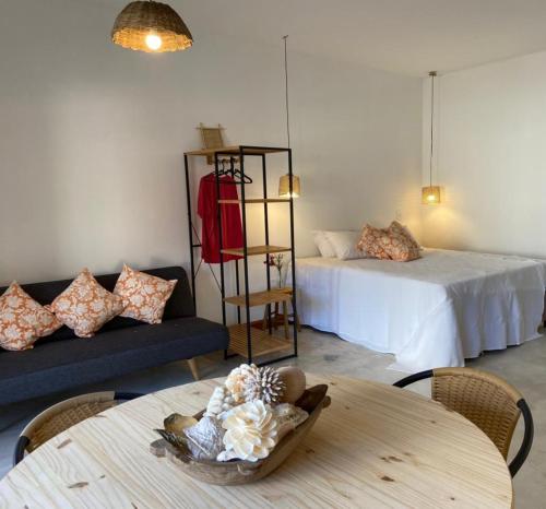 Ένα ή περισσότερα κρεβάτια σε δωμάτιο στο Verde Ilha Pereque