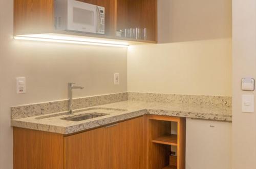 Kjøkken eller kjøkkenkrok på Apartamento em Salinas Exclusive Resort