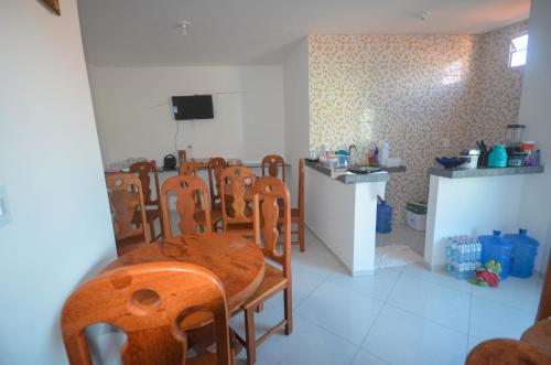 Kuchyň nebo kuchyňský kout v ubytování Pousada Central