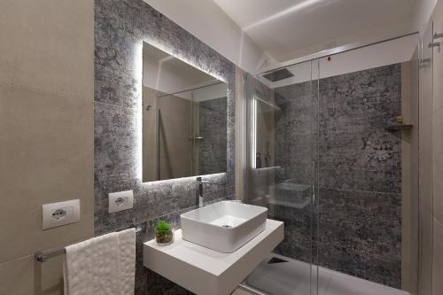Koupelna v ubytování Hotel Caramare