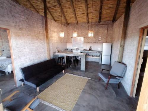 Η κουζίνα ή μικρή κουζίνα στο Wolvekraal Guest Farm