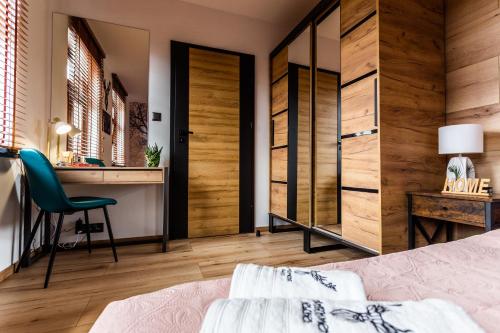 Katil atau katil-katil dalam bilik di Apartament Jelonek
