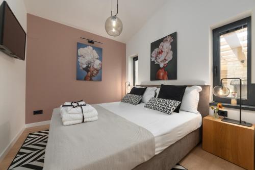Кровать или кровати в номере Villa Villetta