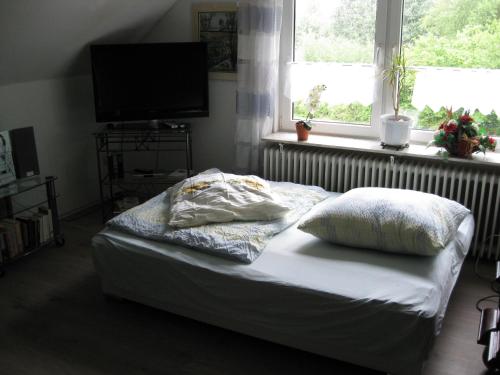 Posteľ alebo postele v izbe v ubytovaní Ferienwohnung H. Broschinski