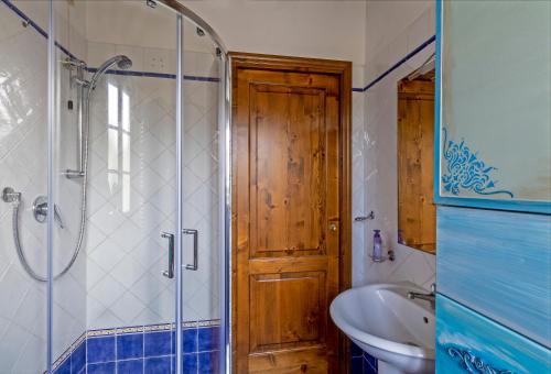 Koupelna v ubytování Agriturismo Corte Dainelli