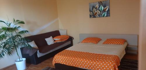 Een bed of bedden in een kamer bij Casa Maia
