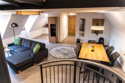 Seating area sa 4 Apartments im Hof by Gasthof Linde