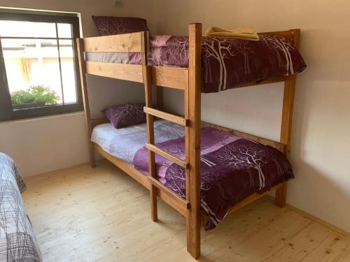 a couple of bunk beds in a room at Guest house Tivko Katce Gostivar in Gostivar