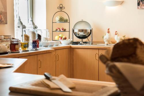 Η κουζίνα ή μικρή κουζίνα στο Hotel Restaurant Zum Schiffchen